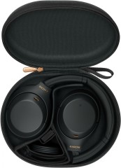 Гарнитура накладные Sony WH-1000XM4 1.2м черный беспроводные bluetooth оголовье (WH-1000XM4/BC)