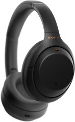 Гарнитура накладные Sony WH-1000XM4 1.2м черный беспроводные bluetooth оголовье (WH-1000XM4/BC)
