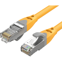 Патч-корд Vention прямой SFTP cat.6A, RJ45 - 1м. Серый Vention IBHHF SFTP cat.6A, RJ45 - 1м. Серый