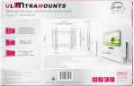 Кронштейн для телевизора Ultramounts UM811F черный 17"-43" макс.35кг настенный фиксированный