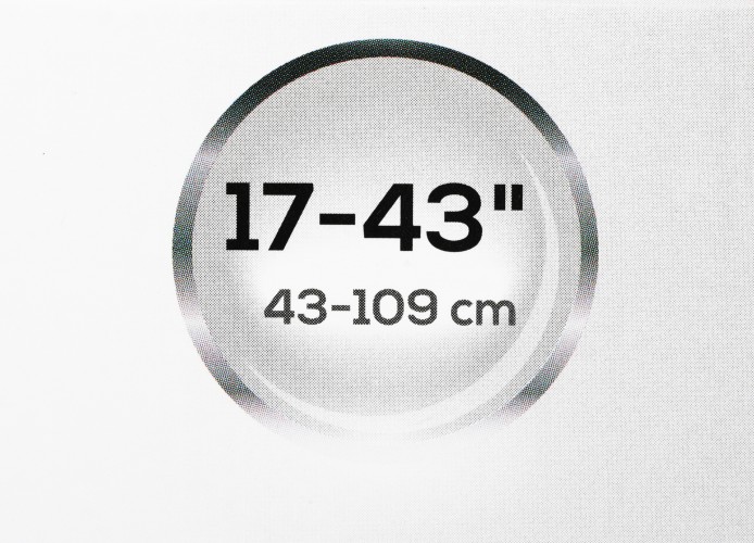 Кронштейн для телевизора Ultramounts UM811F черный 17"-43" макс.35кг настенный фиксированный