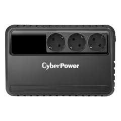 ИБП CyberPower BU725E, Line-Interactive, 725VA/390W, 3 Schuko розетки, Black, 0.15х0.15х0.2м., 5кг. CyberPower BU725E