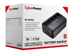 ИБП CyberPower BU725E, Line-Interactive, 725VA/390W, 3 Schuko розетки, Black, 0.15х0.15х0.2м., 5кг. CyberPower BU725E