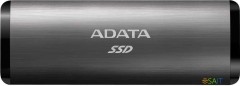 Накопитель SSD A-Data USB-C 512Gb ASE760-512GU32G2-CTI SE760 1.8" серый