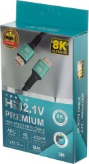 Кабель соединительный аудио-видео Premier 12392 HDMI (m)/HDMI (m) 3м. позолоч.конт. черный (012392)