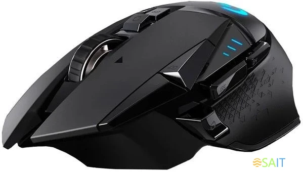 Мышь Logitech G502 Lightspeed черный оптическая 25600dpi беспров. USB 9but (910-005571)
