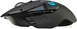 Мышь Logitech G502 Lightspeed черный оптическая 25600dpi беспров. USB 9but (910-005571)