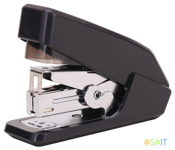 Степлер Deli E0466BLCK Pro 24/6 26/6 (30листов) черный 50скоб закрытый