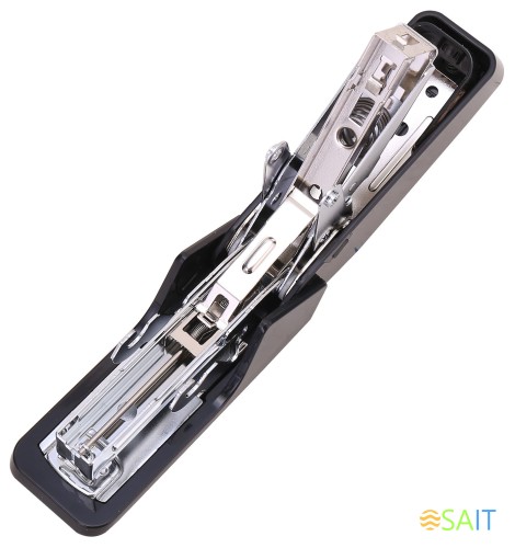 Степлер Deli E0466BLCK Pro 24/6 26/6 (30листов) черный 50скоб закрытый