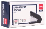 Степлер Deli E0466BLCK Pro 24/6 26/6 (30листов) черный 50скоб закрытый