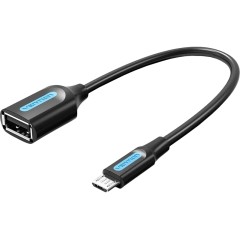 Адаптер переходник Vention OTG USB 2.0 AF/micro B 5pin - 0.15м Адаптер-переходник Vention OTG USB 2.0 AF/micro B (CCUBB)
