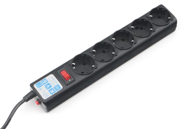 Сетевой фильтр Powercube SPG5-C5 5м (5 розеток) черный (коробка)