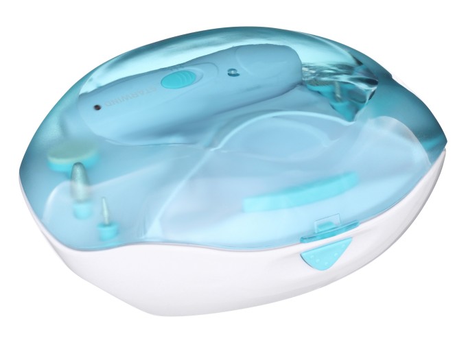 Маникюрно-педикюрный набор Sinbo SS 4050 насадок в компл.:10шт белый/синий