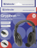 Defender Компьютерная гарнитура Gryphon 750U USB, черный, 1.8м кабель Defender Gryphon 750U USB