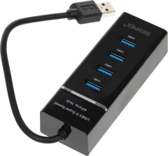 Разветвитель USB 3.0 BHP-P104 4порт. черный