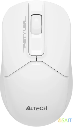 Мышь A4Tech Fstyler FG12S белый оптическая 1200dpi silent беспров. USB 3but