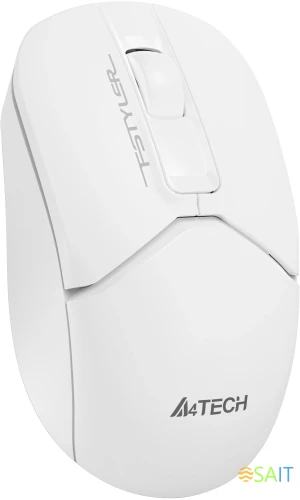 Мышь A4Tech Fstyler FG12S белый оптическая 1200dpi silent беспров. USB 3but