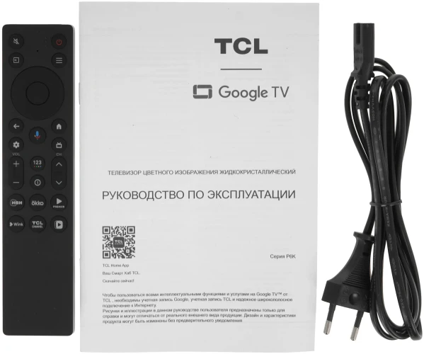 Телевизор LED TCL 65" 65P6K черный 4K Ultra HD 60Hz DVB-T DVB-T2 DVB-C DVB-S DVB-S2 USB WiFi Smart TV