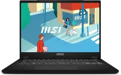 Ноутбук MSI Modern 14 H D13MG-089XRU Core i7 13700H 16Gb SSD512Gb Intel Iris Xe graphics 14" IPS FHD+ (1920x1200) Free DOS black WiFi BT Cam (9S7-14L112-089)