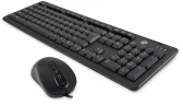 Клавиатура + мышь Оклик S605 клав:черный мышь:черный USB Multimedia
