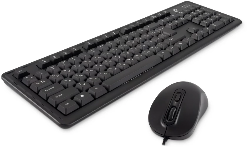Клавиатура + мышь Оклик S605 клав:черный мышь:черный USB Multimedia