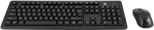 Клавиатура + мышь Оклик S605 клав:черный мышь:черный USB Multimedia