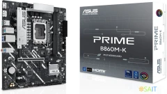 Материнская плата Asus PRIME B860M-K Soc-1851 Intel B860 2xDDR5 mATX AC`97 8ch(7.1) 2.5Gg RAID+HDMI+DP