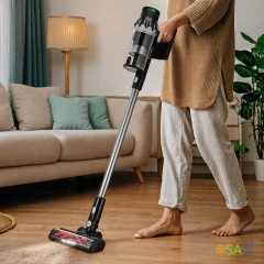 Пылесос Kitfort КТ-5549 350Вт черный/серебристый