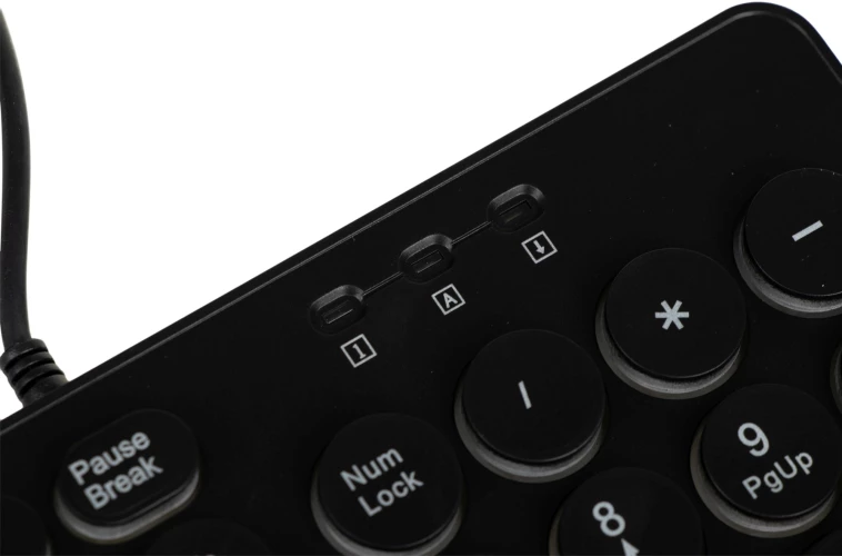 Клавиатура Оклик 420MRL черный USB slim Multimedia LED