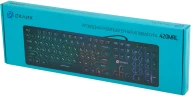 Клавиатура Оклик 420MRL черный USB slim Multimedia LED