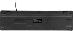 Клавиатура Оклик 420MRL черный USB slim Multimedia LED (1091226) кабель 1.5м