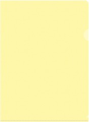 Папка-уголок Бюрократ Pastel -EPAST/YEL A4 пластик 0.18мм желтый