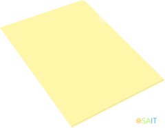 Папка-уголок Бюрократ Pastel -EPAST/YEL A4 пластик 0.18мм желтый