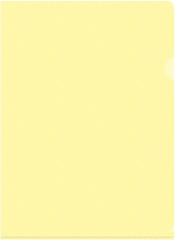 Папка-уголок Бюрократ Pastel -EPAST/YEL A4 пластик 0.18мм желтый