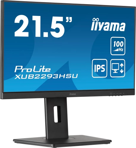 Монитор Iiyama 21.5" ProLite XUB2293HSU-B6 черный IPS LED 1ms 16:9 HDMI M/M матовая HAS Piv 1000:1 250cd 178гр/178гр 1920x1080 100Hz DP FHD USB 3.9кг