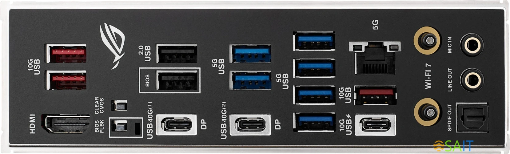 Материнская плата Asus ROG STRIX X870E-H GAMING WIFI7 Socket AM5 AMD X870E 4xDDR5 ATX AC`97 8ch(7.1) 5Gigabit RAID+HDMI