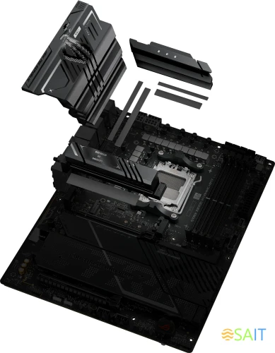 Материнская плата Asus ROG STRIX X870E-H GAMING WIFI7 Socket AM5 AMD X870E 4xDDR5 ATX AC`97 8ch(7.1) 5Gigabit RAID+HDMI