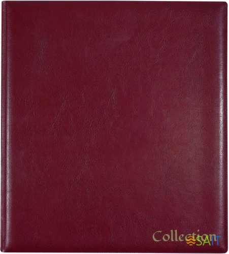 Папка на 4-х D-кольцах Silwerhof Кляссер верт. ПВХ 0.6мм бордовый вмест.30лист.