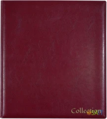 Папка на 4-х D-кольцах Silwerhof Кляссер верт. ПВХ 0.6мм бордовый вмест.30лист.