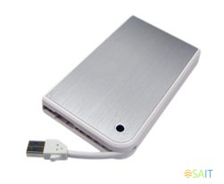 Внешний корпус для HDD/SSD AgeStar 3UB2A14 SATA II пластик/алюминий белый 2.5"