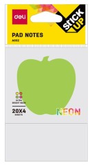 Закладки самокл. бумажные Deli EA03202 76х76мм 4цв.в упак. 20лист