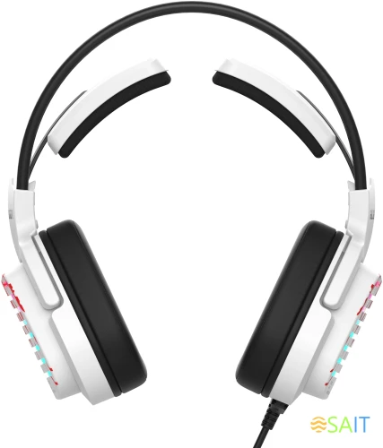 Наушники с микрофоном A4Tech Bloody G565 белый/рисунок 0.2м мониторные оголовье (G565 ENERGY WHITE)