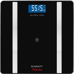 Весы напольные электронные Scarlett SC-BS33ED112 макс.180кг черный
