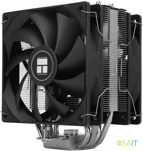 Устройство охлаждения(кулер) Thermalright Assassin X 120 Plus v2 Soc-AM5/AM4/1200/1700/1851 черный 4-pin 25.6dB Al+Cu 545gr Ret (AX120-V2-PLUS)