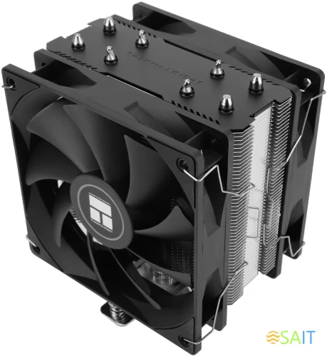 Устройство охлаждения(кулер) Thermalright Assassin X 120 Plus v2 Soc-AM5/AM4/1200/1700/1851 черный 4-pin 25.6dB Al+Cu 545gr Ret (AX120-V2-PLUS)