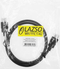 Кабель аудио-видео Lazco WH-111 HDMI (m)/HDMI (m) 1м. позолоч.конт. черный (9780)