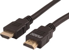 Кабель аудио-видео Lazco WH-111 HDMI (m)/HDMI (m) 1м. позолоч.конт. черный (9780)