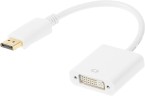 Переходник DisplayPort (m) DVI (f) белый