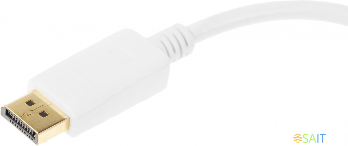 Переходник DisplayPort (m) DVI (f) белый