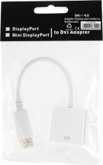 Переходник DisplayPort (m) DVI (f) белый